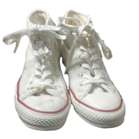 CHUCK TAYLOR ALL STARS CONVERSE HIGH KNIT SNEAKERS SIZE US 8 UK6 - Picture 1 of 5